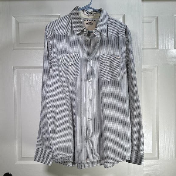 Ralph Lauren Classic Fit Long Sleeve Button Down Striped Shirt Men's XL cotton brown type Vintage Second Hand main image 0